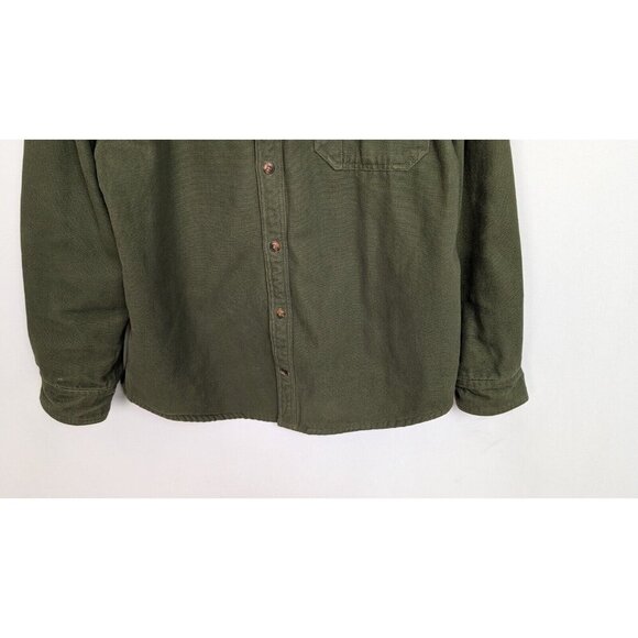 DULUTH TRADING CO L Fleece Lined Canvas Work Jacket Firehose Workwear Outdoors - Picture 5 of 10